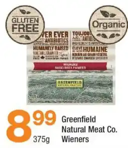 Highland Farms Greenfield natural meat co. wieners offer