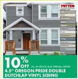Kent Oregon pride double dutchlap vinyl siding offer