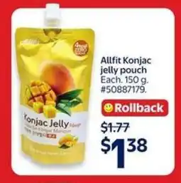 Walmart Allfit Konjac jelly pouch offer