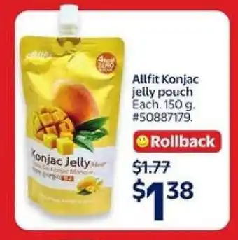 Walmart Allfit Konjac jelly pouch offer