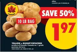 No Frills YELLOW or RUSSET POTATOES offer