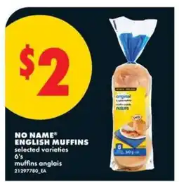No Frills NO NAME ENGLISH MUFFINS offer