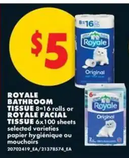 No Frills ROYALE BATHROOM TISSUE or ROYALE FACIAL TISSUE offer