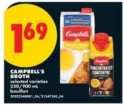 No Frills CAMPBELL’S BROTH offer