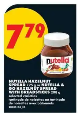 No Frills NUTELLA HAZELNUT SPREAD offer