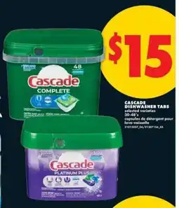 No Frills Cascade Dishwasher Tabs offer