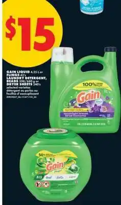 No Frills GAIN Liquid or Flings offer