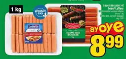 Super C SAUCISSES PORC ET BOEUF LAFLEUR offer