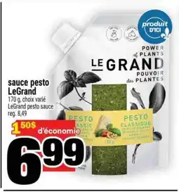 Super C SAUCE PESTO LEGRAND offer