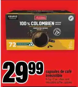 Super C CAPSULES DE CAFÉ IRRÉSISTIBLE offer