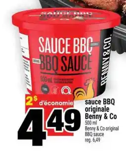 Super C sauce BBQ originale Benny & Co offer