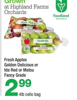 Highland Farms Fresh Apples offer
