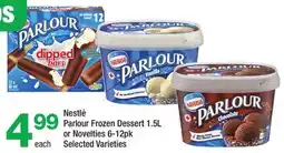 Highland Farms Nestlé Parlour Frozen Dessert 1.5L or Novelties offer