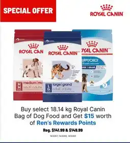 Ren’s Pets Depot Select 18.14 kg Royal Canin Bag of Dog Food offer