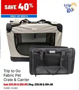 Ren’s Pets Depot Trip to Go Fabric Pet Crate & Carrier offer