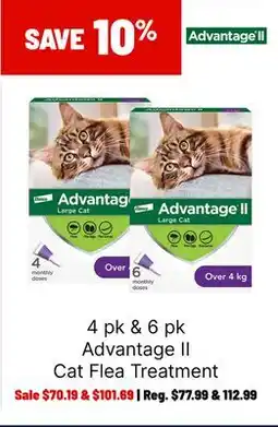 Ren’s Pets Depot Advantage II Cat Flea Treatment offer