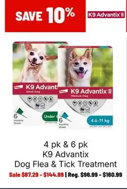 Ren’s Pets Depot K9 Advantix Dog Flea & Tick Treatment offer