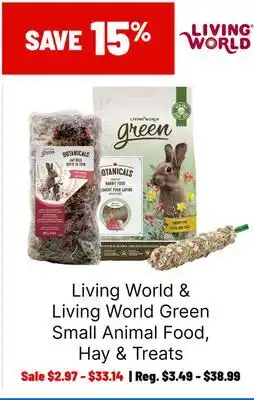 Ren’s Pets Depot Living World & Living World Green Small Animal Food, Hay & Treats offer