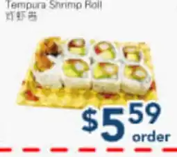 Oceans Fresh Food Market Tempura Shrimp Roll offer