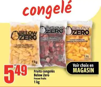 Bonanza Fruits congelés Below Zero offer
