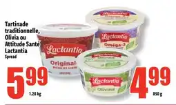 Bonanza Tartinade traditionnelle, Olivia ou Attitude Santé Lactantia offer