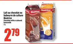 Bonanza Lait au chocolat ou babeurre de culture Beatrice offer