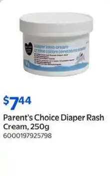 Walmart Parent's Choice Diaper Rash Cream offer