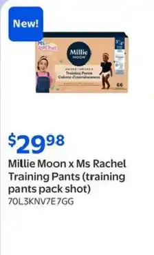 Walmart Millie Moon x Ms Rachel Training Pants (training pants pack shot) offer