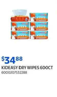 Walmart Kideasy dry wipes offer