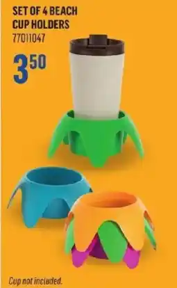 Canac Set of 4 beach cup holders offer