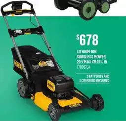 Canac Lithium-ion cordless mower offer