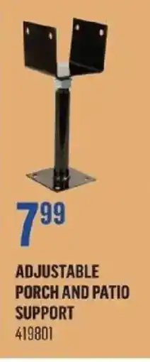 Canac Adjustable porch and patio support offer