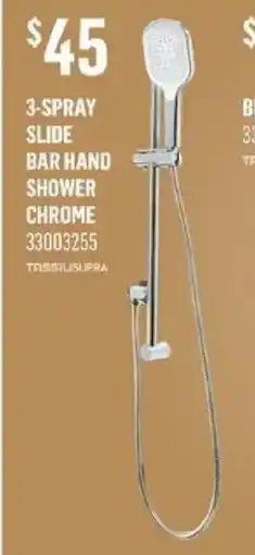 Canac 3-spray slide bar hand shower offer