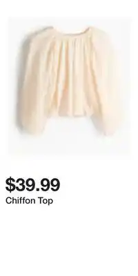 H&M Chiffon Top offer