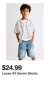 H&M Loose-Fit Denim Shorts offer