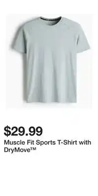 H&M Muscle Fit Sports T-Shirt with DryMove offer
