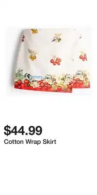 H&M Cotton Wrap Skirt offer