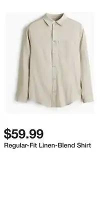 H&M Regular-Fit Linen-Blend Shirt offer