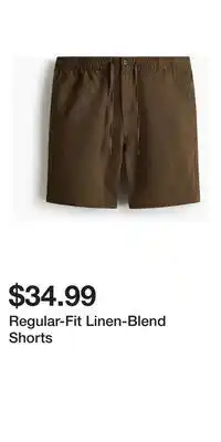 H&M Regular-Fit Linen-Blend Shorts offer