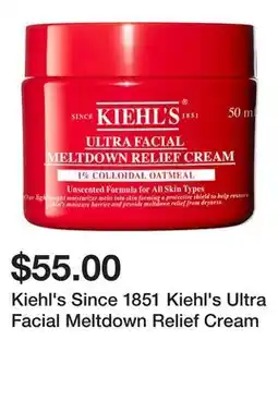 Sephora Kiehl's Since 1851 Kiehl's Ultra Facial Meltdown Relief Cream offer