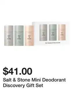 Sephora Salt & Stone Mini Deodorant Discovery Gift Set offer