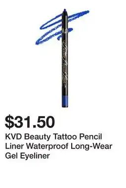 Sephora KVD Beauty Tattoo Pencil Liner Waterproof Long-Wear Gel Eyeliner offer