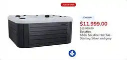 Club Piscine S550 Solstice Hot Tub - Sterling Silver and grey offer
