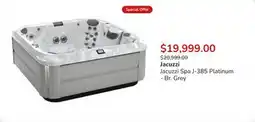 Club Piscine Jacuzzi Spa J-385 Platinum - Br. Grey offer