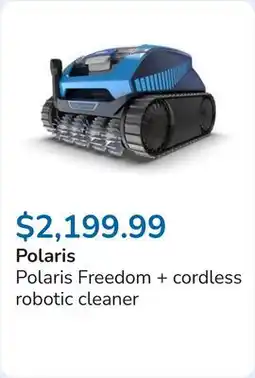 Club Piscine Polaris Freedom + cordless robotic cleaner offer