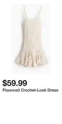 H&M Flounced Crochet-Look Dress offer