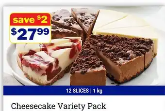 M & M Food Market Cheesecake Variety Pack offer