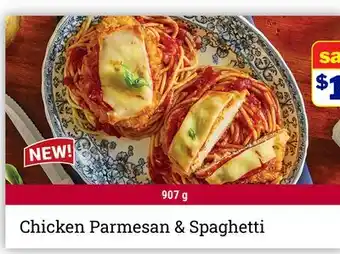 M & M Food Market Chicken Parmesan & Spaghetti offer