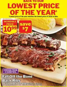 M & M Food Market Fall Off the Bone Back Ribs Honey Garlic offer