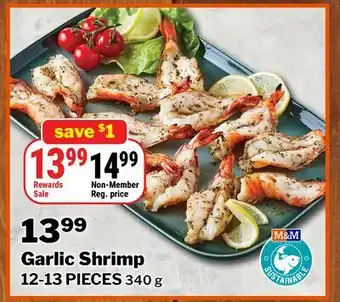 M & M Food Market Garlic Shrimp offer